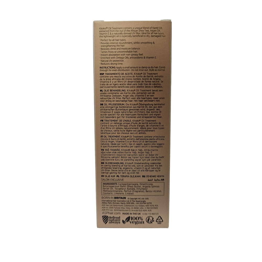 Affinage Kitoko Oil Treatment non-greasy finish leaves hair light and conditioned