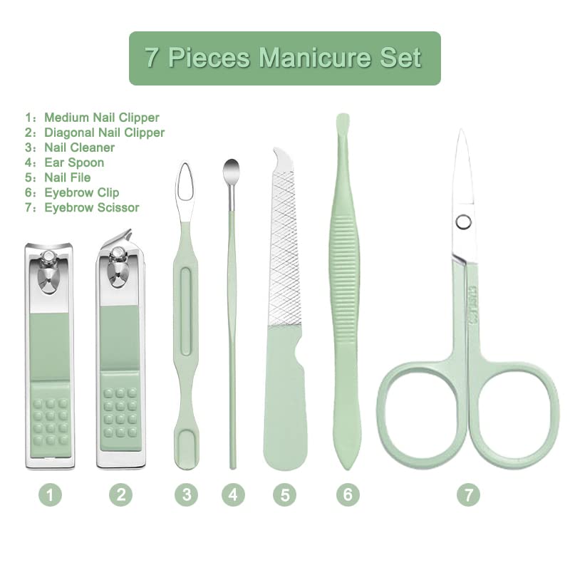 ALFICT Manicure Set medium nail clipper for clean, even nails