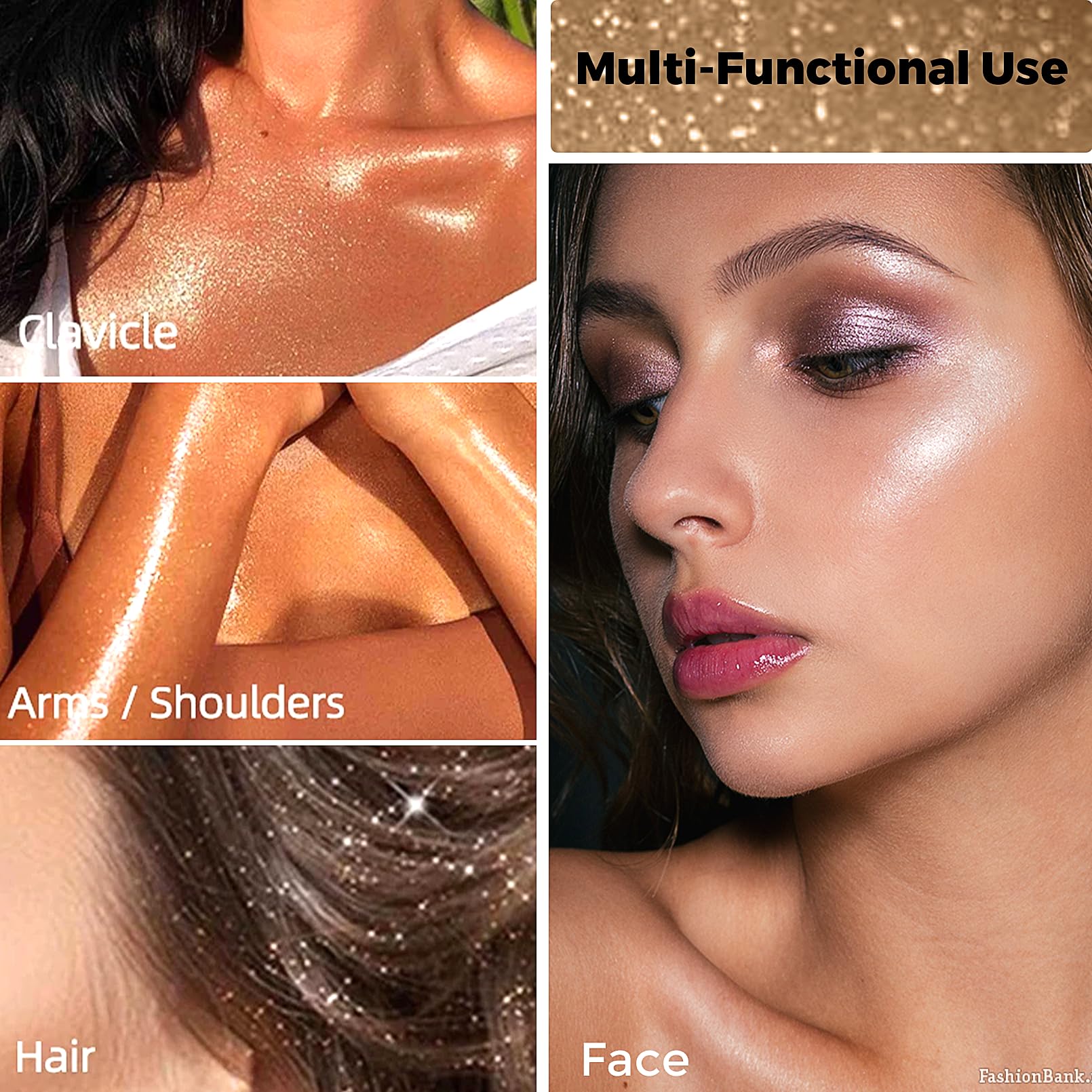 afmicat eye glitter champagne gold adds subtle sparkle to lids and inner corners