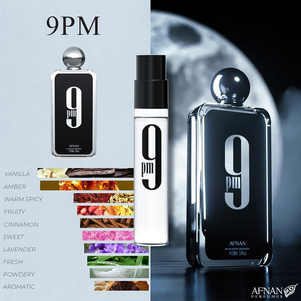Afnan 9AM Dive Unisex 2ml vial, versatile scent for any moment.