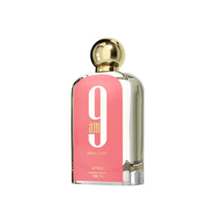 Afnan 9 AM Pour Femme top notes close-up highlighting energizing mandarin and bergamot.