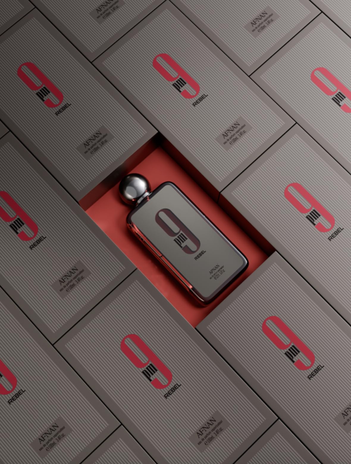 Afnan 9 PM Rebel perfume drops showing consistent atomizer performance for easy application.
