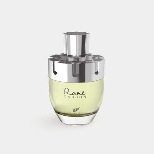 Afnan Rare Carbon bottle-top-closeup highlights premium craftsmanship and detail.
