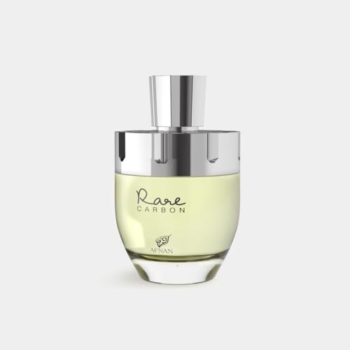 Afnan Rare Carbon essence-heart-notes reveal leather and rose sophistication.