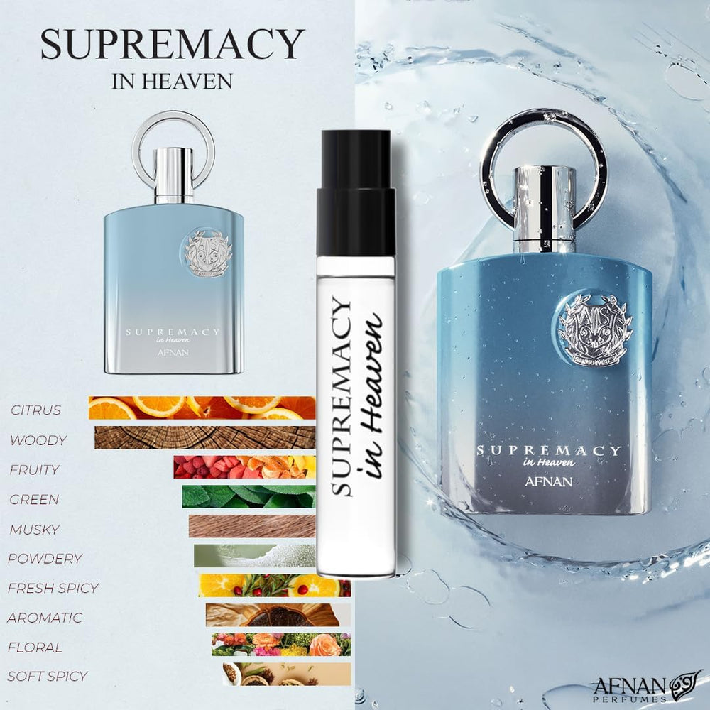 Afnan Supremacy Collector's Edition 2ml bottle, premium gift idea and tester.