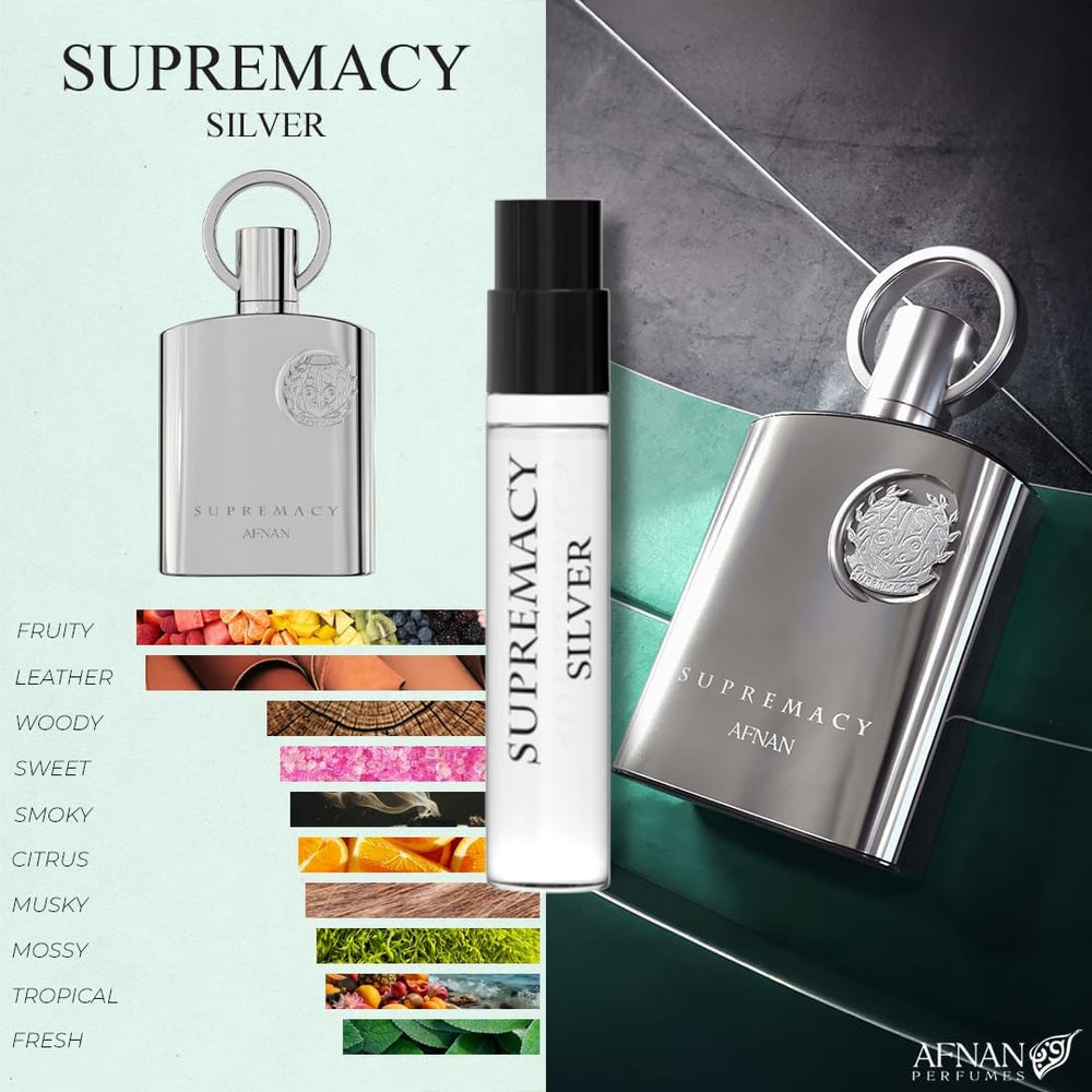 Afnan Supremacy In Oud 2ml bottle, oud-forward option for evenings.