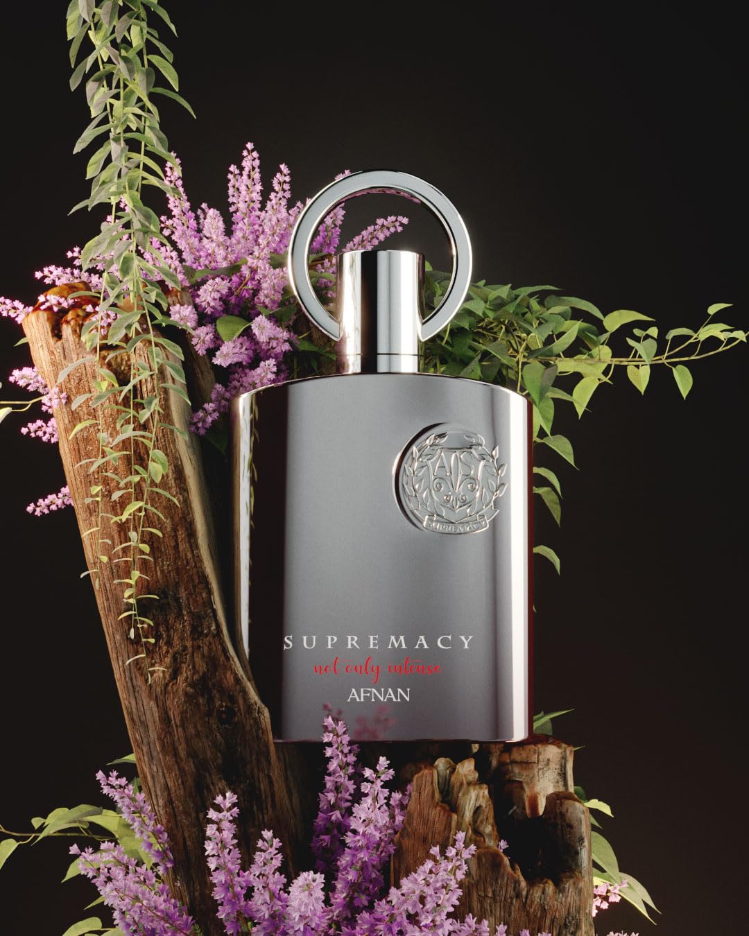 Box packaging image for Afnan Supremacy Not Only Intense emphasizes luxury presentation.