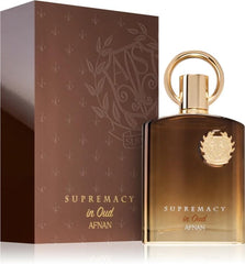 Afnan Supremacy in Oud 3.4 fl oz bottle close-up emphasizes size and design