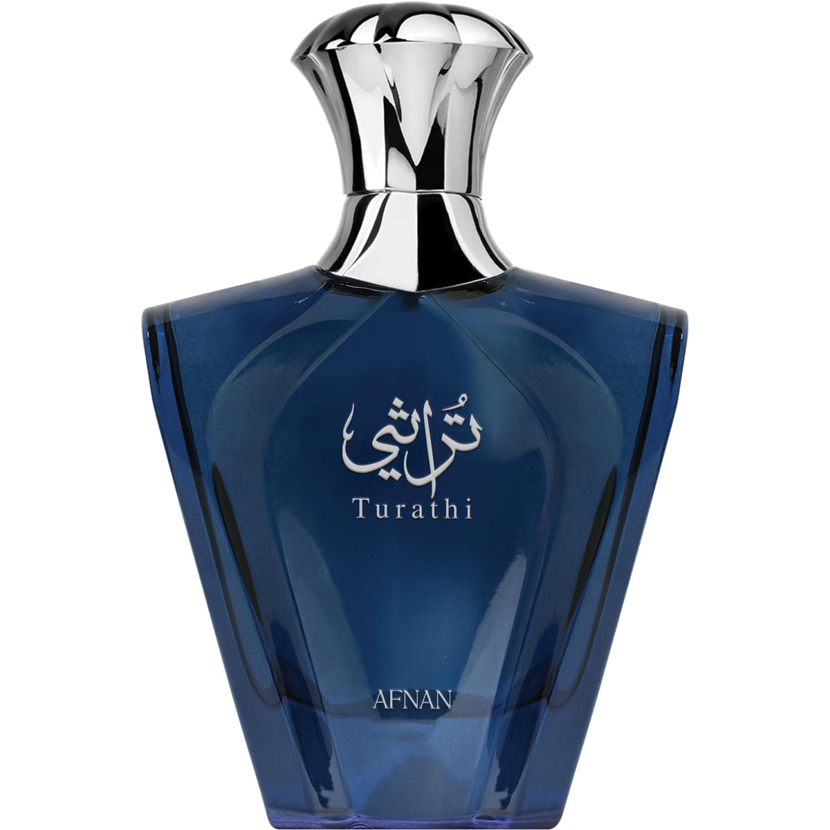 Afnan Turathi Blue bottle front view for a fresh masculine impression