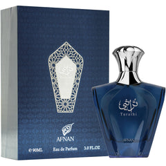 Afnan Turathi Blue spray action suggesting easy everyday application