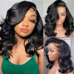 Afribye body wave 13x6 hd lace front wig cap assembly for secure daily wear.