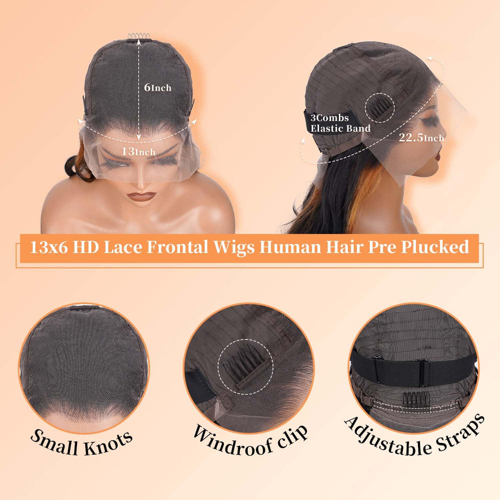 Afribye HD lace wig provides realistic scalp appearance and natural parting.