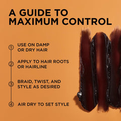 Locs definidas con el gel, control firme y flexible