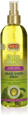 African Pride Braid Sheen Extra Spray bottle for smooth shiny hair