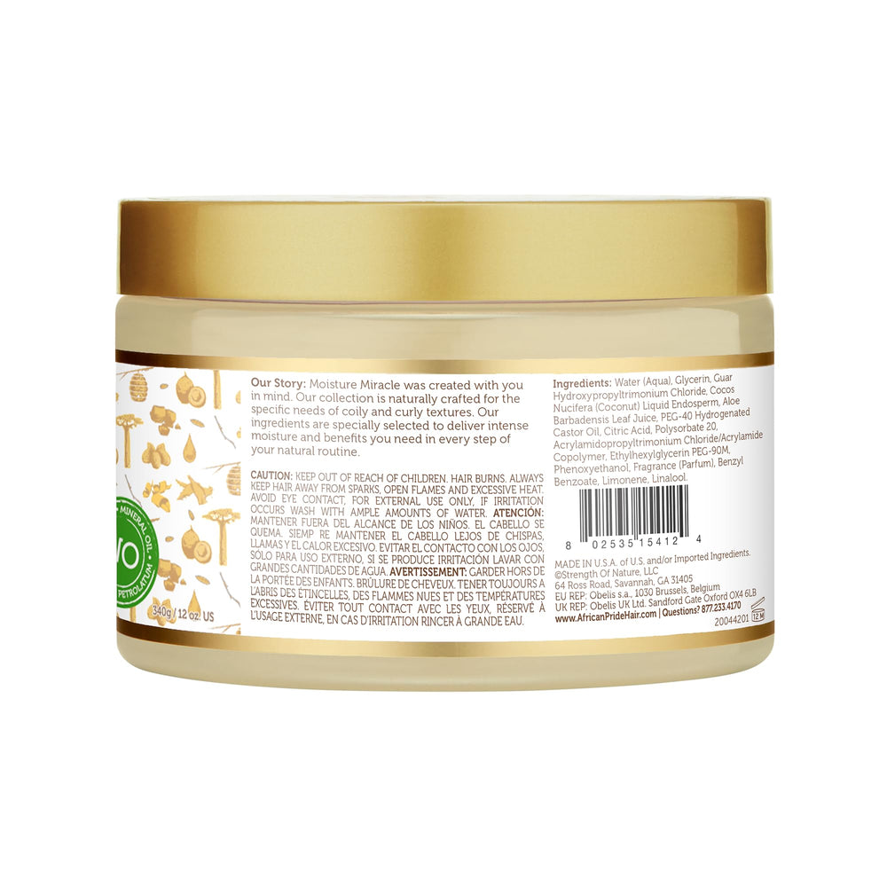 African Pride Milagro de Humedad presentación prechampú práctico para rizos