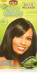 African Pride Olive Miracle 1 Touch-Up Kit packaging for easy at-home use