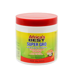 Africa's Best Super Gro Acondicionador cabello envase para hidratación suave.