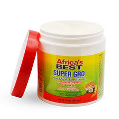 Africa's Best Super Gro Acondicionador resultados saludables para el cuero cabelludo.