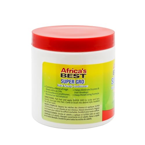 Africa's Best Super Gro Acondicionador cabello textura sedosa para desenredar.