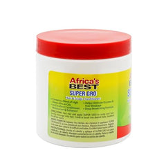 Africa's Best Super Gro Acondicionador cabello textura sedosa para desenredar.
