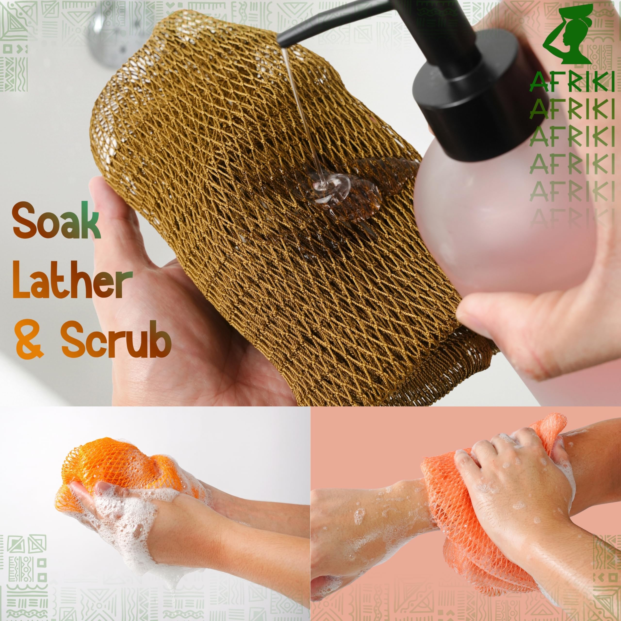 AFRIKI net sponge is machine washable for easy cleaning and maintenance.