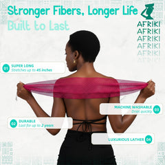 afriki esponja de red africana, duradera y confiable para uso diario.