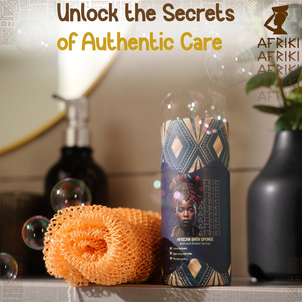 Experiencia de ducha tipo spa con AFRIKI, exfoliación eficiente sin irritación.