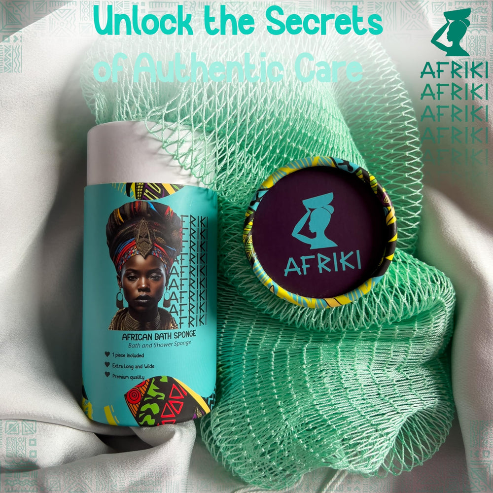 afriki esponja es un regalo de lujo para el cuidado personal.