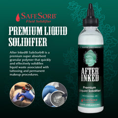 After Inked Liquid Solidifier: gel seguro para líquidos, limpieza profesional más rápida