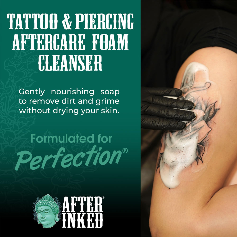 Cuidado natural de la piel con After Inked para piercings