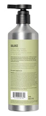 AG Care Balance Apple Cider Vinegar Shampoo ingredients area highlights argan oil and herbs for shine.