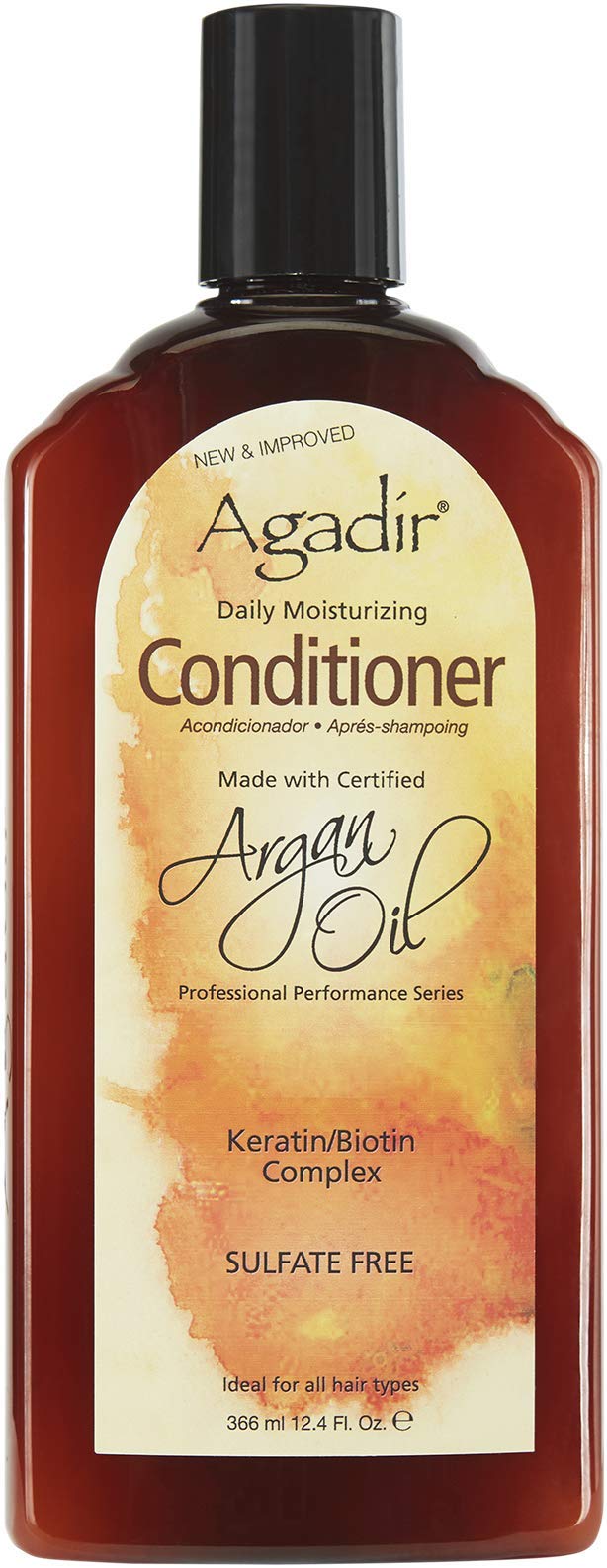 Agadir Aceite de Argán acondicionador hidratante diario, botella visible para hidratación diaria
