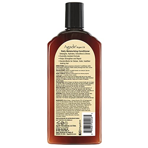 Aplicación de acondicionador con argán en cabello para suavidad y control del frizz