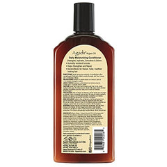 Aplicación de acondicionador con argán en cabello para suavidad y control del frizz