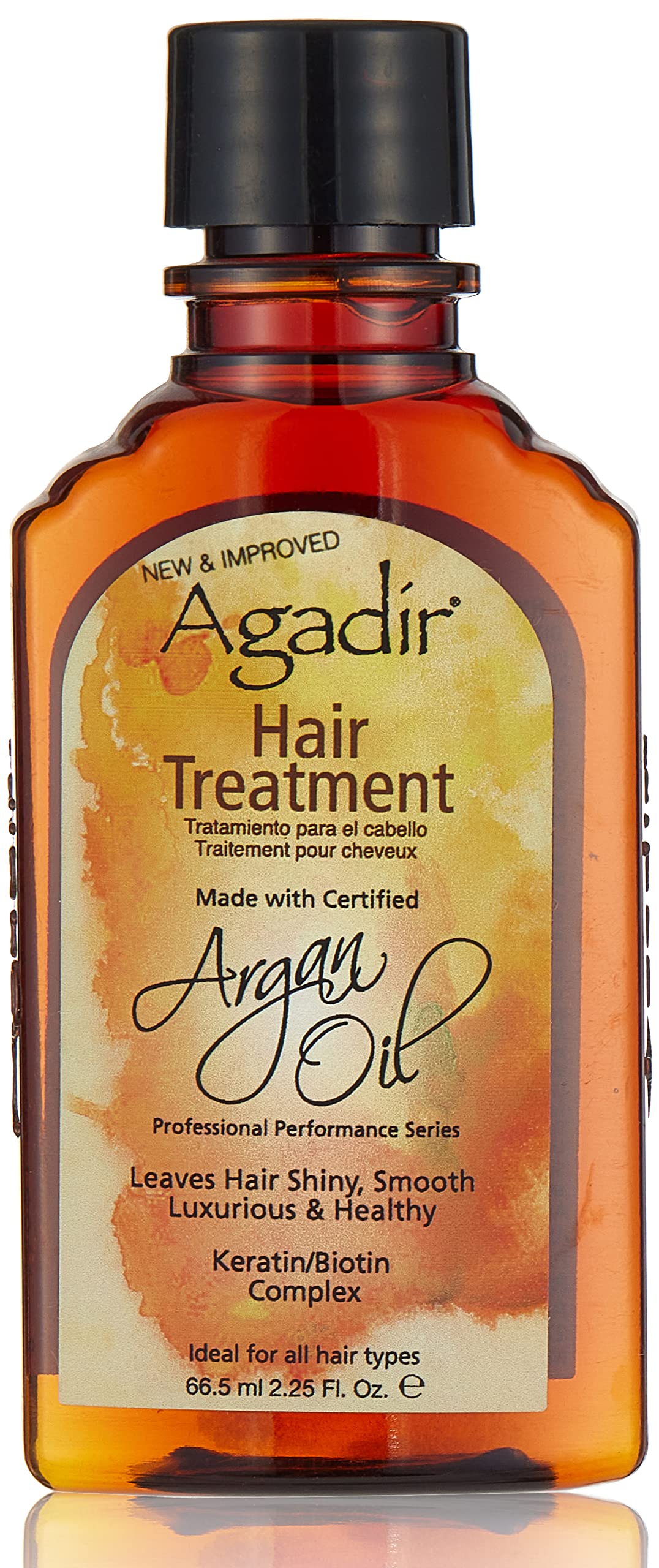 Agadir Argan Oil Hair Treatment bottle hydrates hair across all types.