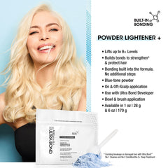 AGE beautiful blue-tone powder close-up for balanced tonal lift.