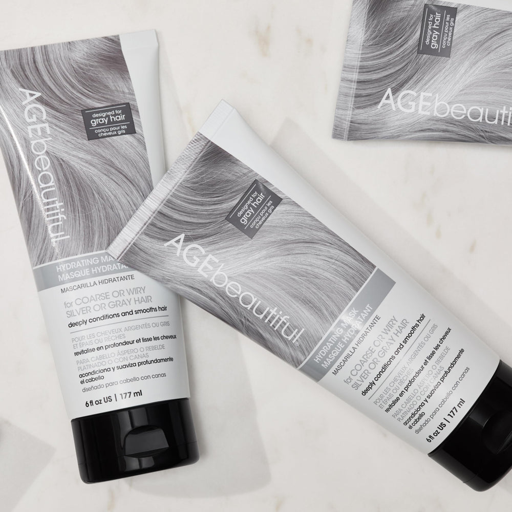 AGE beautiful Cabello gris brillante tras uso regular