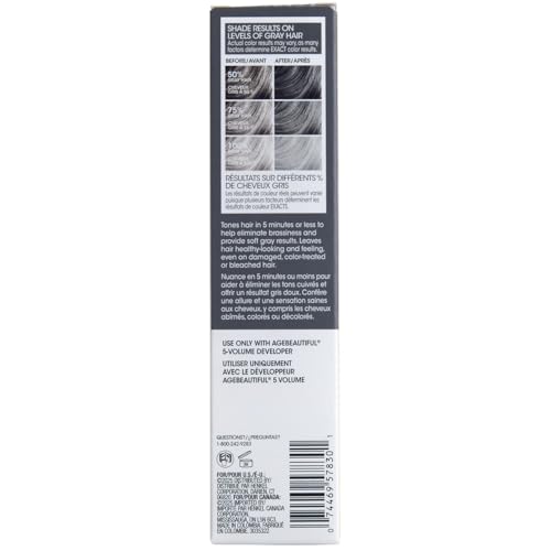 AGE beautiful Pure Silver Demi Liqui-Creme Toner foamy texture for gentle application.