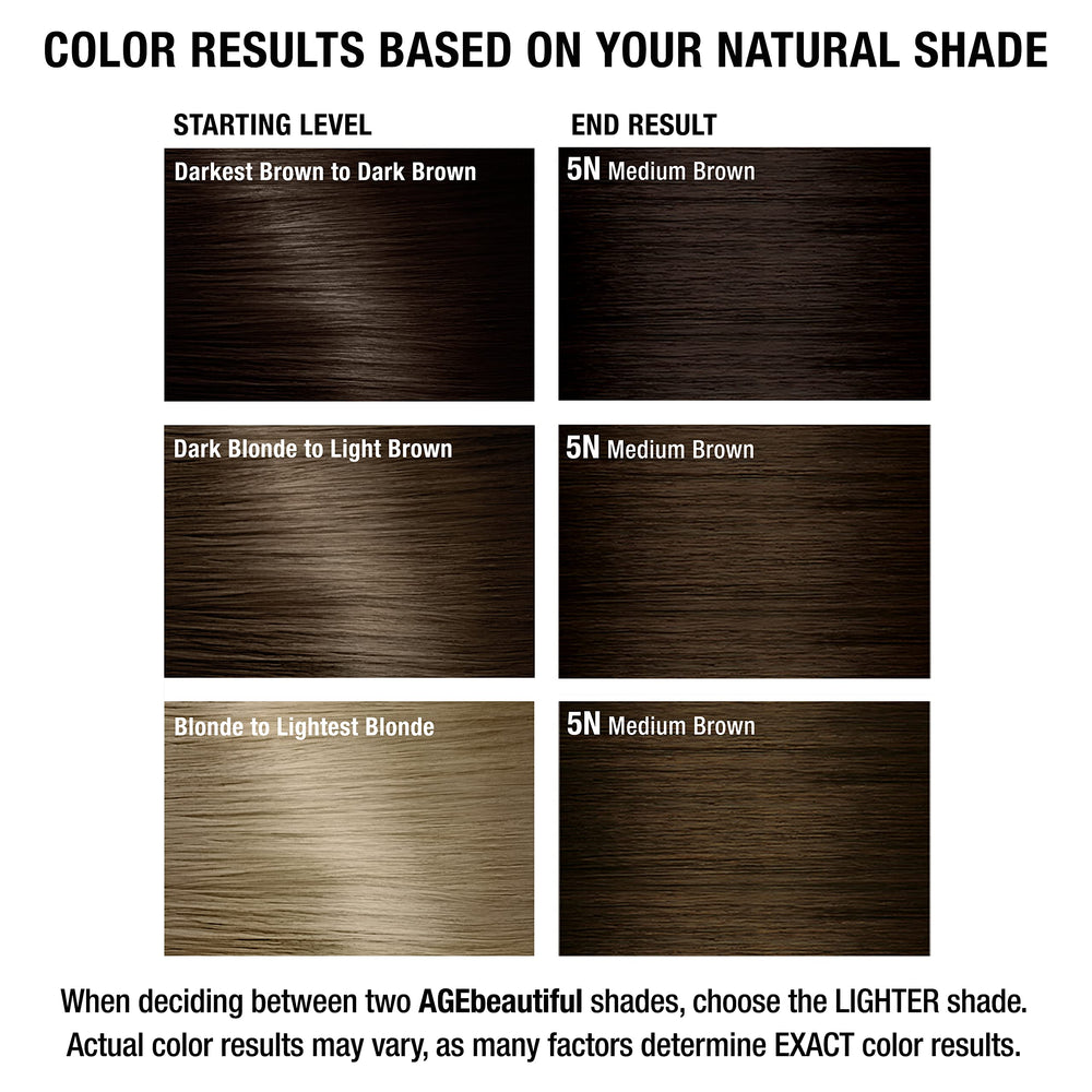 AGEbeautiful 5N medium brown shade for balanced natural tone