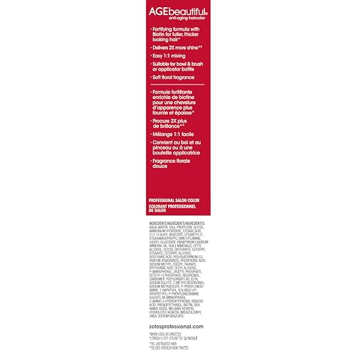 AGEbeautiful biotin-enriched formula close-up promotes healthier-looking hair
