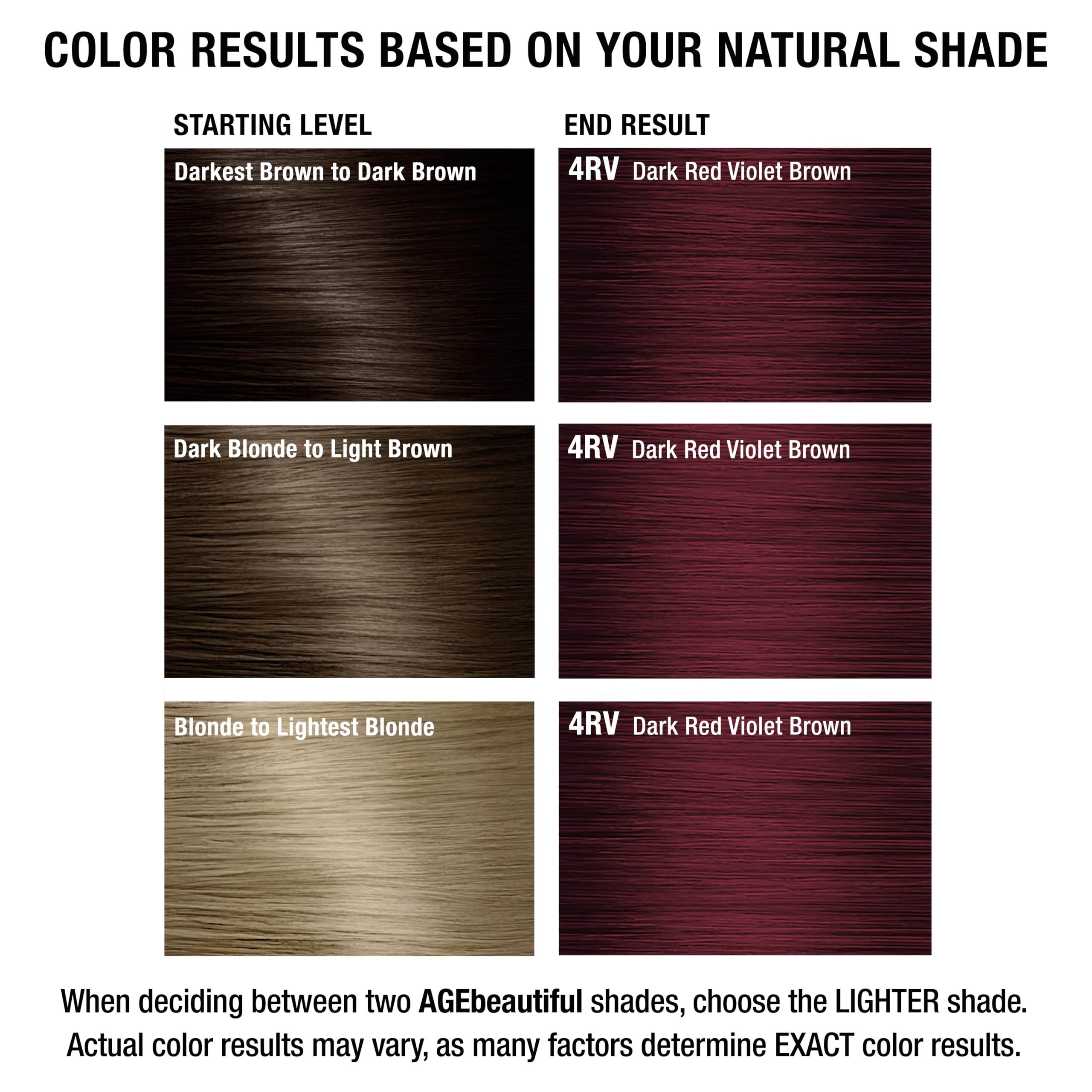 AGEbeautiful biotin fortified formula supports healthier-looking hair fullness.