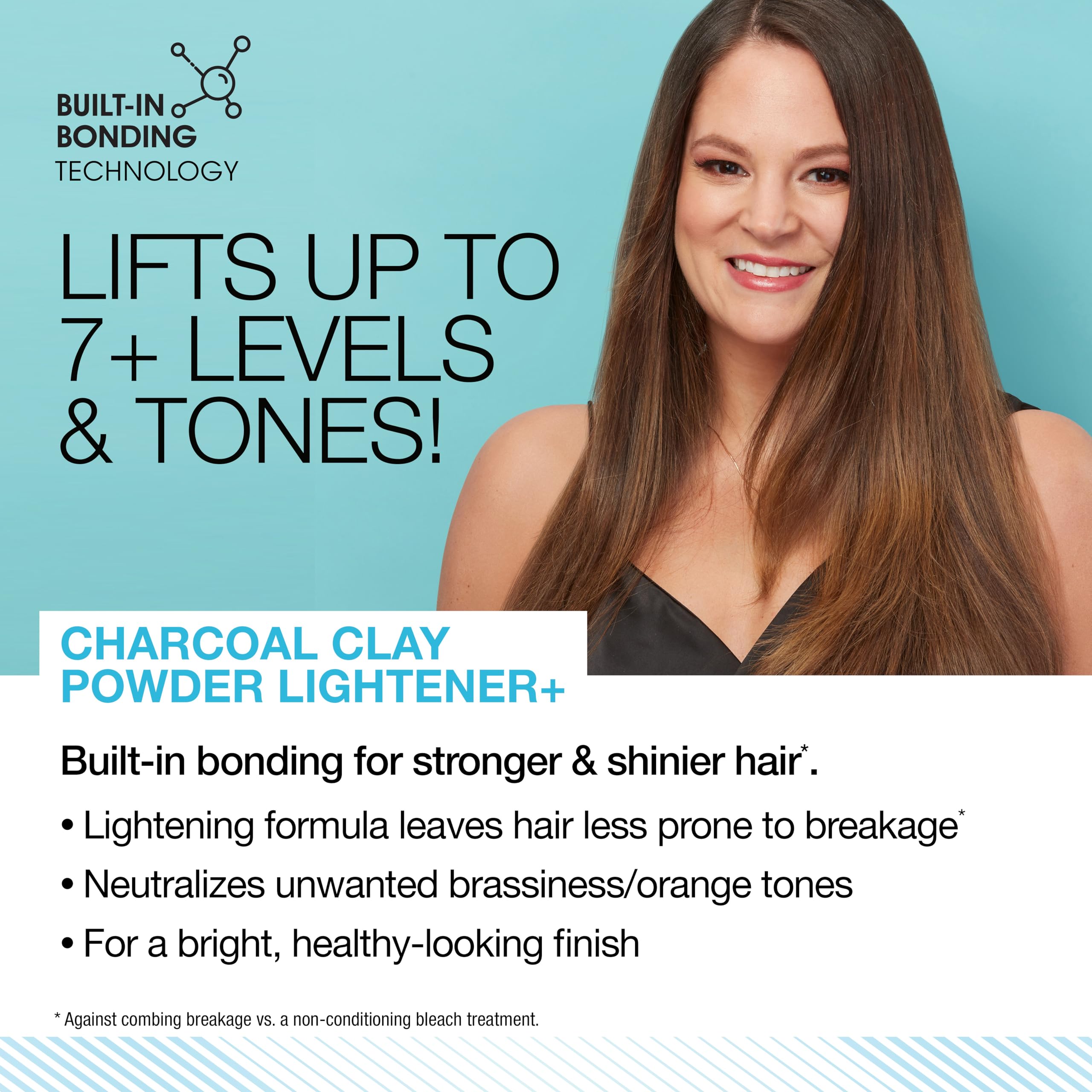 AGEbeautiful Charcoal Clay Lightener bottle pour demonstrates controlled application and even lift.