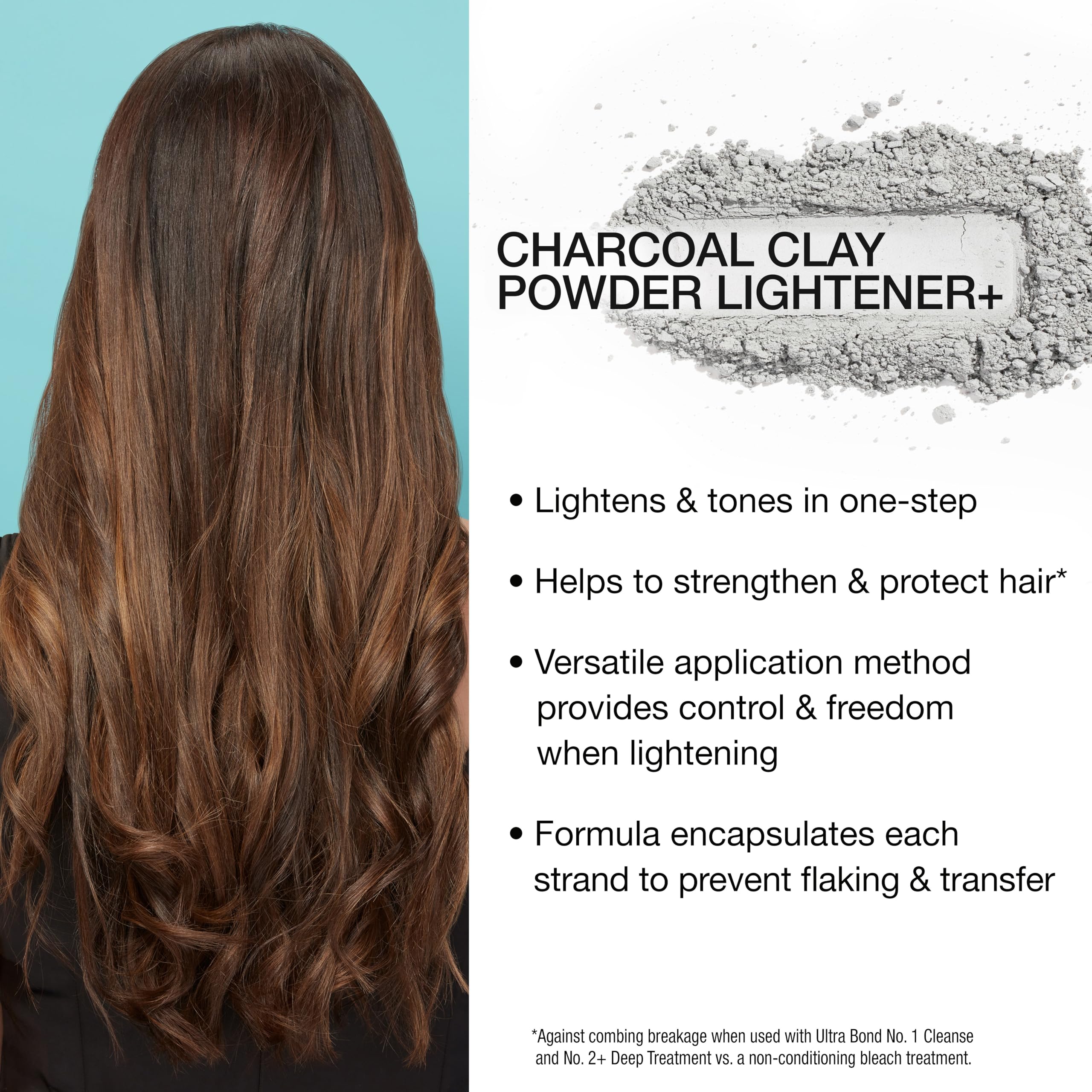 AGEbeautiful Charcoal Clay Lightener texture close-up shows rich powder consistency.