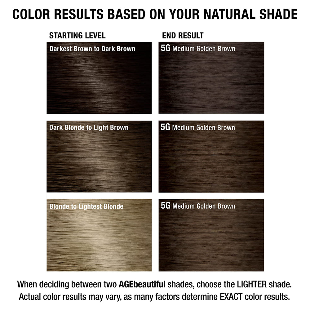 AGEbeautiful dimensions shine finish on hair for radiant results