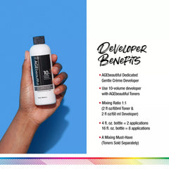 AGEbeautiful gentle creme developer mixing bowl for precise color prep.