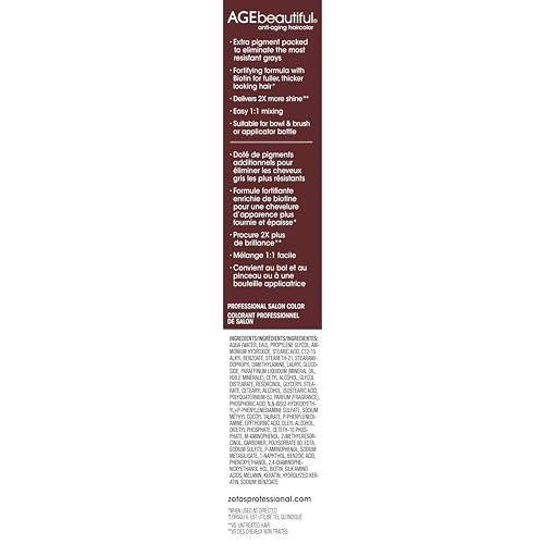 AGEbeautiful Green Circle-certified salon usage promotes sustainable color choices.