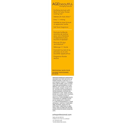 AGEbeautiful Green Circle certified salon-friendly formula minimizes waste.