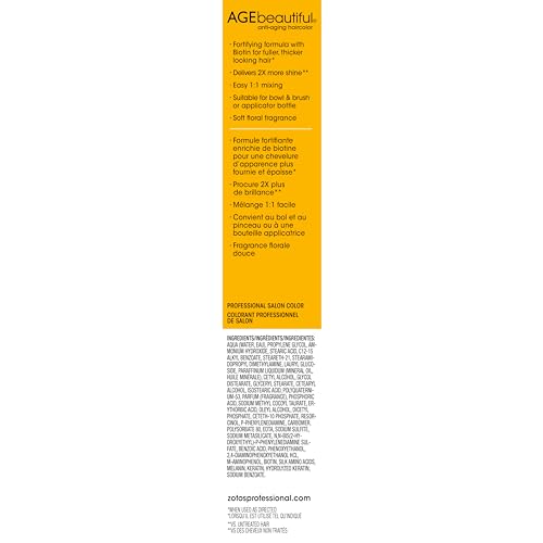 AGEbeautiful Liqui Creme color tube highlights biotin-enriched formula for nourishment