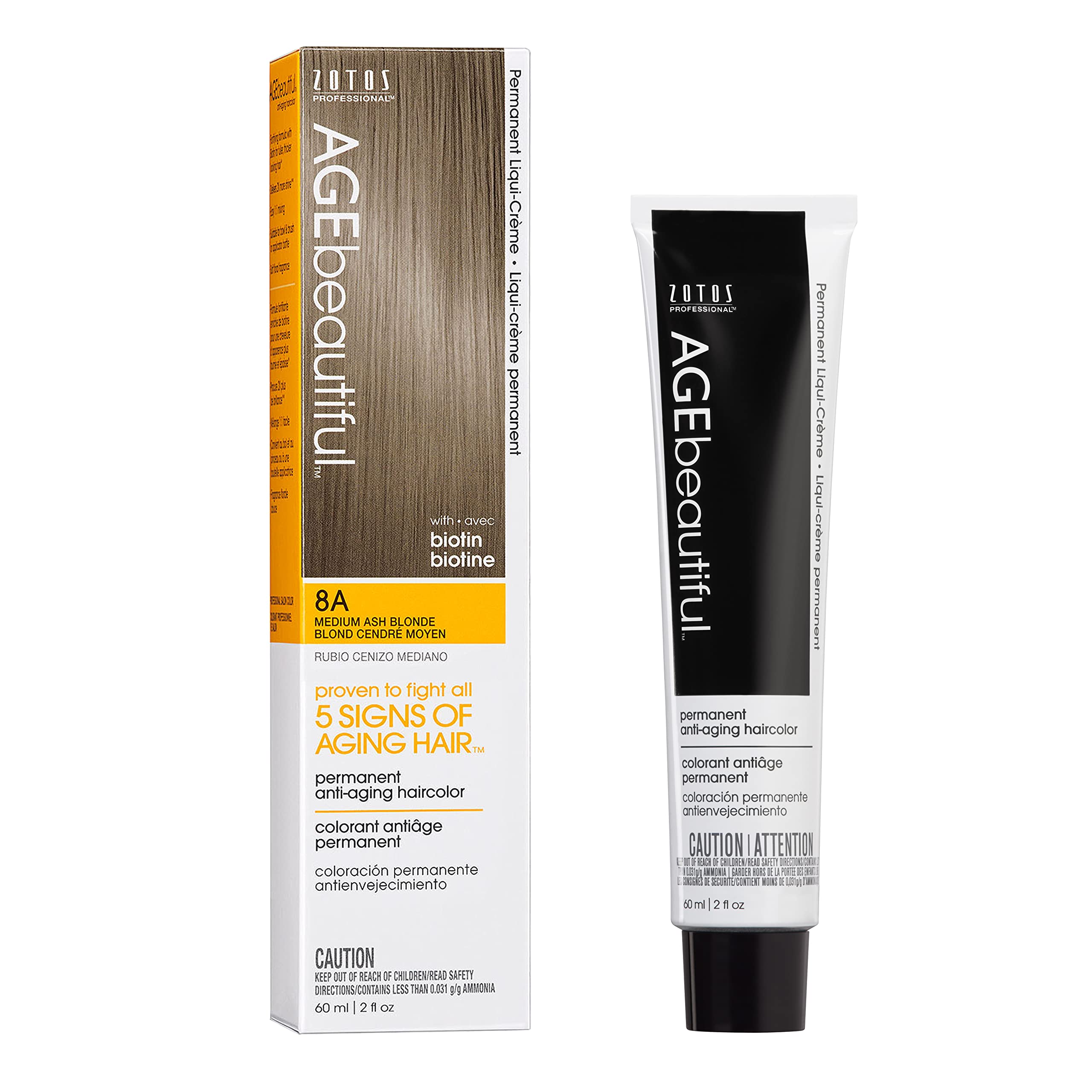 AGEbeautiful Liqui Creme dye bottle for even gray coverage and rich color