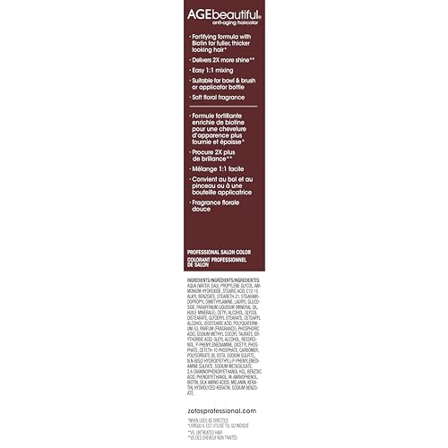 AGE beautiful packaging emphasizes biotin and keratin for stronger-looking hair